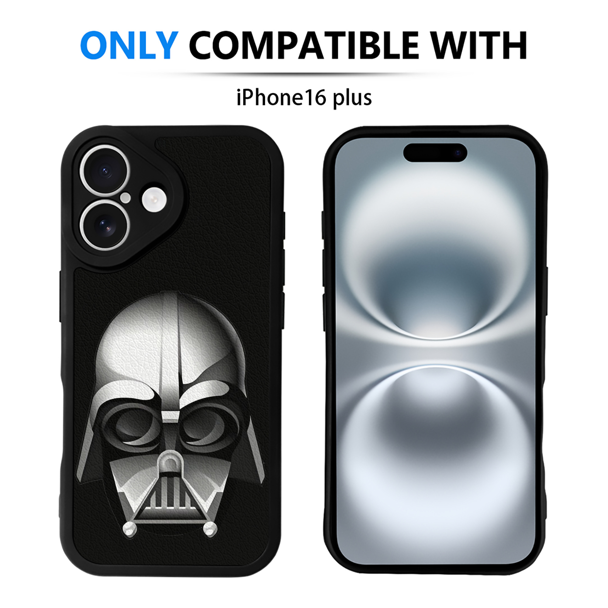 （画像用） スター・ウォーズ Star Wars 【iPhone 16シリーズ対応】シリコンスマホケース（レザー調） 材質：シリコン